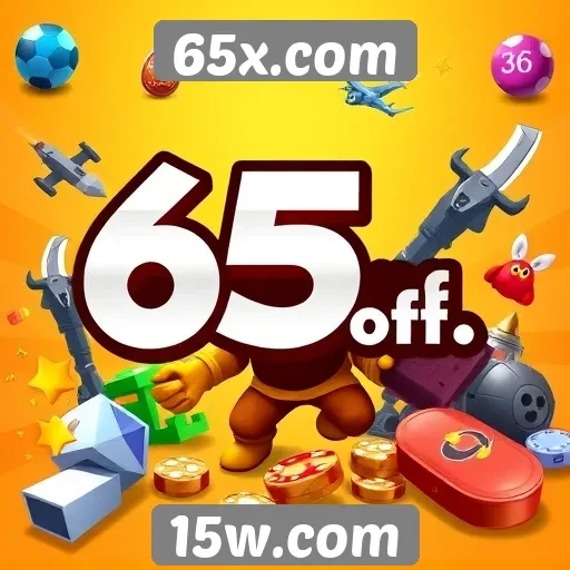 Diversidade de jogos disponíveis em 65x.com